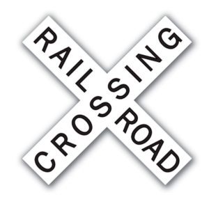 Railroad Crossbuck Sign - Hi-Intensity | Aldon®