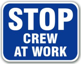 Stop Crew At Work (Blue)