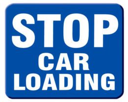 Stop Car Loading (Blue)