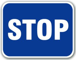 Stop (Blue)