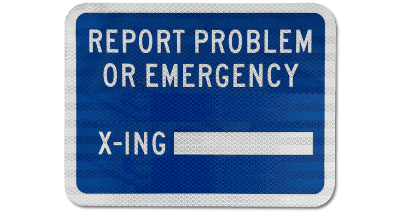 Item #: 4015-307 Report-Problem-Sign