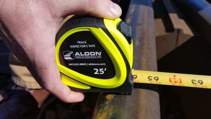 Item #:4124-316 Track Inspector Tape Measure Close Up Detail