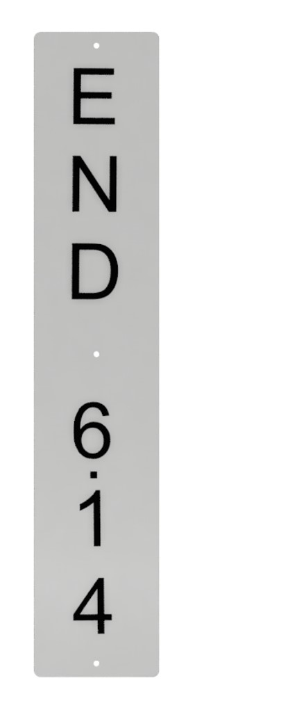 End 6.14 Sign, UPRR STD DWG 0561