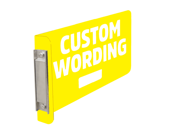 Customized YELLOW Magnetic Railcar Status Sign