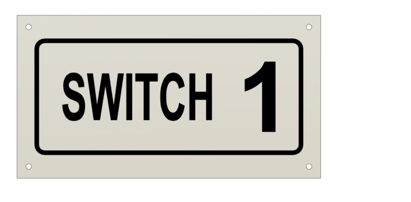 Track (Number) Sign Plate